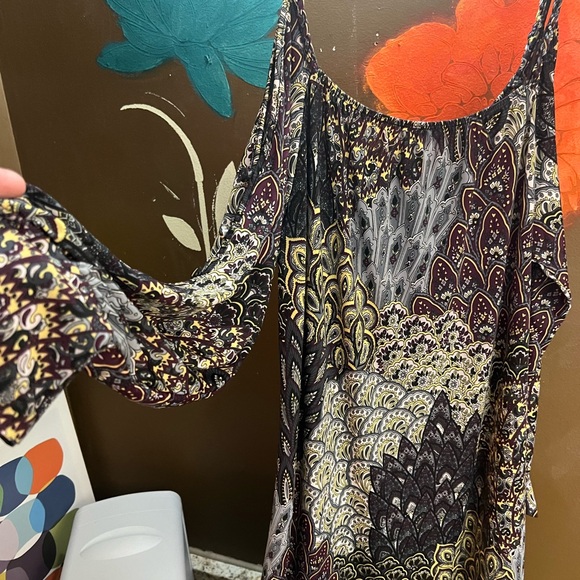 Multicolor Patterned Dress - Picture 6 of 6